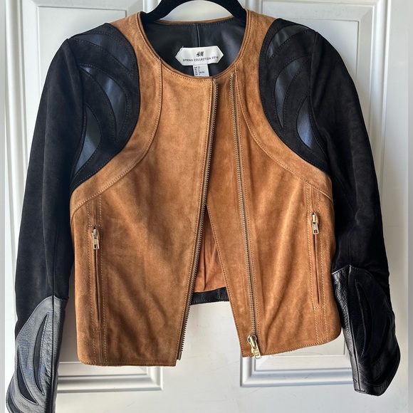H&M Suede Leather Jacket Spring Collection 2014 - Picture 2 of 12